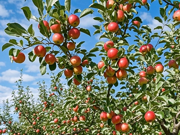 九月苹果园管理好果亮味美产量高